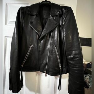 All Saints Dalby Leather Biker Jacket
